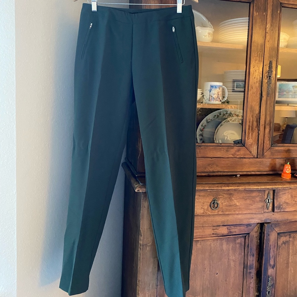 Zac & Rachel Straight Leg Forest Green Trousers